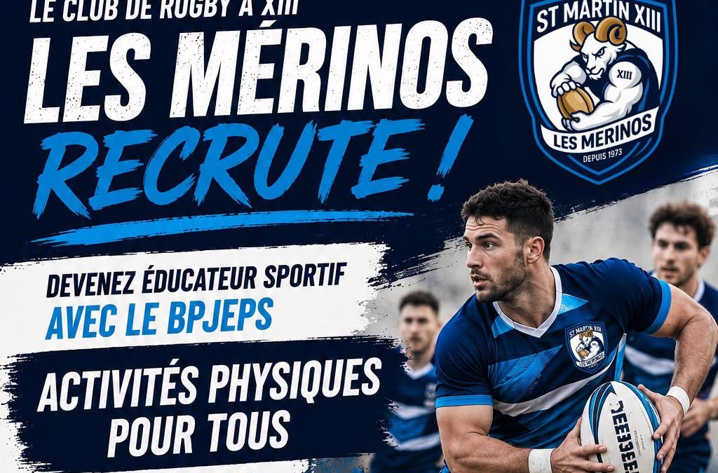 Le Saint Martin XIII recrute un alternant BPJEPS APT pour la saison 2026-2027 !